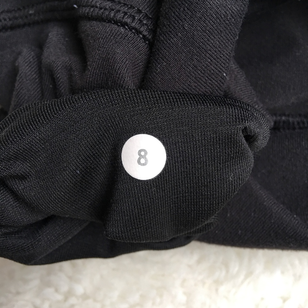 Lululemon Wunder Under Black Crop Pants Size 8 - Picture 6 of 7